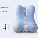 Beige Memory Foam Reading Pillow & Back Support Cushion with Adjustable Wedge, Ergonomic Neck and V888-ELOSUNG54156