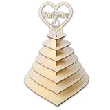 Golden Food Display Stand for Party and Wedding Ideal for Chocolates and Confectionery with Sturdy V1192-AZ-W-34253