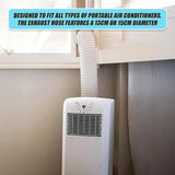 Portable Air Conditioner Window Kit Exhaust Hose Adaptor Pipe & Slide Plate V63-952621