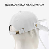 10X Outdoor Protection Hat Anti-Fog Pollution Dust Protective Cap Full Face HD Shield Cover Adult HATADULTWHTX10