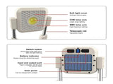 Solar Work Light Outdoor Tent Light Portable Portable USB Rechargeable Floodlight Camping Light V1294-YM0901-L6936-1
