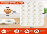Silicone Mini Muffin Pan 24 Cups & Silicone Muffin Pan Regular Size 12 Cups V1258-DP02-C-34