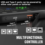MPPT Solar Charge Controller 12V 10A, Solar Panel Charge Controller with Type-C and USB Output for , V1370-AZ4-10467