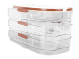 3 Layer Automatic Rolling Egg Storage Box Egg Organizer Egg Storage Container with Lid for V1294-YM0901-3118240203712