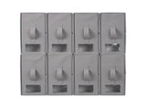 Artiss Bed Sheet Organisers Box Set 8Pcs Storage King Size Bedding Foldable Grey BSO-DIY-PAP01-GYX8