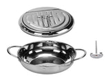 304 Stainless Steel Deep Fryer Pot Temperature Control Multifunctional Oil Saving Thickened with Lid V1294-YM0901-3118250006312