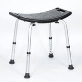 Yippee Adjustable Curved Shower Stool Seat - Black V346-YIP-201C