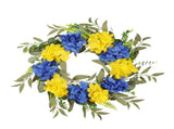Christmas Wreath,Front Wreath Yellow And Blue Wreath Spring Summer Farmhouse Wreath For Front V1192-AZ-W-28046