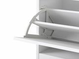 Levede 60cm Shoe Rack Storage Cabinet Bench Cosy Padded Seat Organiser Cupboard EA0290-WH-AU