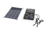 10W 18V Solar Powered Dual Fan Kit Waterproof Portable Solar Exhaust Fan for Chicken Coops V1294-YM0703-3114230003711
