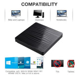External CD/DVD Drive for Laptop,USB A/C 3.0 CD DVD Player Portable /-RW Burner CD ROM Reader V1192-AZ-W-31922