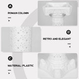 Sturdy Plastic Roman Pillar Vase White for Wedding Decoration V1370-AZ4-16867