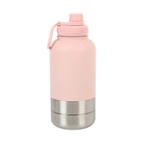 3-in-1 Outdoor Pet Insulated Water Bottle 32oz Large Capacity, 24H Temperature Lock, Hidden Dual V1232-LXB-CW-001