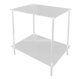 Side Table Acrylic 2 Tier Simple Lightweight Modern Bedside Table for Living Room Bedroom V1294-YM0901-3116240024911