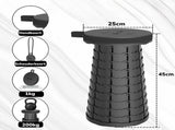 Folding Stool, Telescopic Camping, Lightweight, as a Fishing, Travel and Outdoor V1189-LC-HW-00018