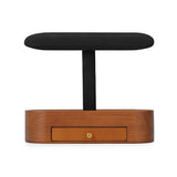 Solid Wood Watch Stand with Drawer T-bar Watch Holder Organizer for Men and Women Showcase Bracelet V1192-AZ-W-3180