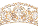 Versatile Crystal Crown for Bride with Adjustable Rhinestone Headband V1366-AZ2-W-22133