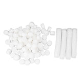 100 Set Hydroponic Grow Baskets Sponges Circular Planting Baskets Plant Growth Sponges White V1294-YM0703-3111230094812