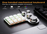 Custom Macro Keyboard 12 Keys 4 Knobs Mini USB Mechanical Keyboard Programming Macro Gaming Keypad V1369-AZ3-W-11782