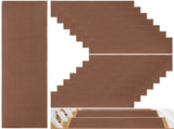 15PCS Stair Treads, Non-slip Mats for Wooden Steps, 29.9" x 7.9" Indoor Stair Carpet Treads with V1192-AZ-W-18320
