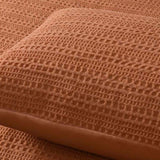Accessorize Soho Waffle Tobacco Quilt Cover Set Queen V442-HIN-QUILTCS-SOHOWAFFLE-TOBACCO-QS