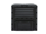 Gardeon Compost Bin 300L Heavy-Duty Black Outdoor Composter with Top Lid Bottom Door CBIN-300L-BK