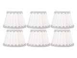 6Pcs Cloth Lampshade Modern Simple Candle Chandelier Light Shade Table Lampshade for Living Room V1294-YM0703-3119230010811