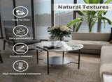 2-Tier Sintered Stone Coffee Table V767-LH373-FCBY