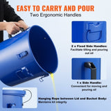 VEVOR Fryer Grease Bucket, 30L/8Gal Oil Disposal Caddy Carbon Steel Fryer Oil Bucket with Rust-Proof V952-WHLYZTTG8JLPUT9ADV0