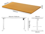 Levede Motorised Standing Desk Height 120cm Natural 800x 1.5MM DH4948-120S-WHNT