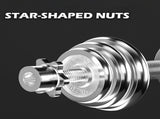 30KG Chrome Dumbbell Set Weight Dumbbells Home Gym Training Fitness BarBell Case V610-GYM-DUM-30KG-SIL