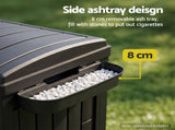 Gardeon Outdoor Trash Cans Polypropylene Patio Hideaway Bin 110L Black OTC-110L-BK