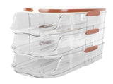 3 Layer Automatic Rolling Egg Storage Box Egg Organizer Egg Storage Container with Lid for V1294-YM0901-3118240203712