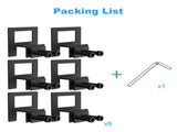 Non Slip Mattress Gaskets for Bed Frame, 6 pcs Mattress Holder in Place Gripper, Anti-Slip Baffle V1369-AZ3-W-05225