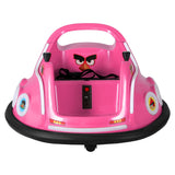 Kids Ride On Car Bumper Electric Ride On Cars Light Remote Angry Birds Sticker Pink RCAR-BUMPER-PK