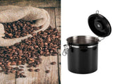 Stainless Steel Sealed Tank MoistureProof Coffee Bean Tea Storage Pot with Air Evacuation V1294-YM0901-3118200183913