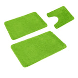 Florenz Set of 3 Contour Bath Mat Set Green V442-ATX-BATHM-3PCEFLORENZ-GREEN-SH