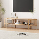 Artiss TV Unit Entertainment Unit Storage Shelf 148cm Pine FUR-Z-TV144-WD