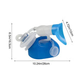 2L Large Capacity Urinal for Bedridden Patients Unisex Adult Nighttime Urine Collector with V1366-AZ2-W-11782