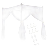 Luxury Princess Three Side Openings Post Bed Curtain Canopy Netting Mosquito Net Bedding V1294-YM0901-JY19763-01