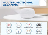 Ultrasonic UV Cleaner Portable 42khz Dual Mode Cleaner 180-220ml with Chamber and Timer for Dentures V985-ULTRASONICCLEANER
