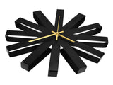 Living Room Clock Stainless Steel Silent Movement Creativity Wall Clock Modern DecorBlack V1294-YM0523-3115210218411