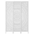 Artiss 3 Panel Room Divider Screen 132x170cm Circle White RD-HLW02-3P-WH