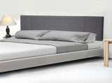 Linen Fabric King Bed Headboard Bedhead - Grey V63-800757