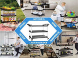 3 Tier Large Service Food Cart Restaurant Trolley Utility Cart Kitchen Catering Shelf Storage V324-CS-YL-328A-RT