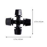 Worgeous Drip Irrigation Nozzle for Garden Use Black Plastic 20 Pieces Miniature Sprinklers V1189-LWWAL-20260327-03424