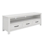 Foxglove ETU Entertainment TV Unit 166cm 3 Drawer Solid Mt Ash Wood - White V315-V-FLOR-011