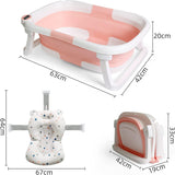 Baby Bath Tub Foldable, Pink White V178-28231