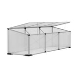 Green Fingers Greenhouse 180x50x50CM Cold Frame Plant Grow Aluminium Polycarbonate Green House GH-ALU-C-180X50X50