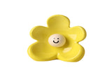 Cute Smiley Flower Ceramic Vase - Glossy Floral Shaped Decorative Vase, Modern V888-ELOSUNG57131-2